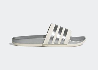 adidas Adilette Comfort Slides Chalk White