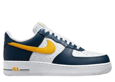 Nike Air Force 1 Low EMB Dark Obsidian University Gold