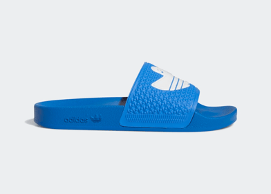 adidas Shmoofoil Slides Blue Bird