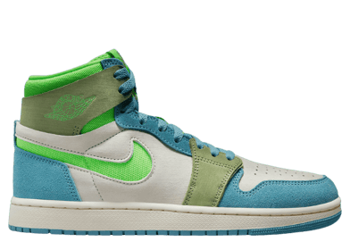 Air Jordan 1 High Zoom CMFT 2 University Blue Electric Green (W)