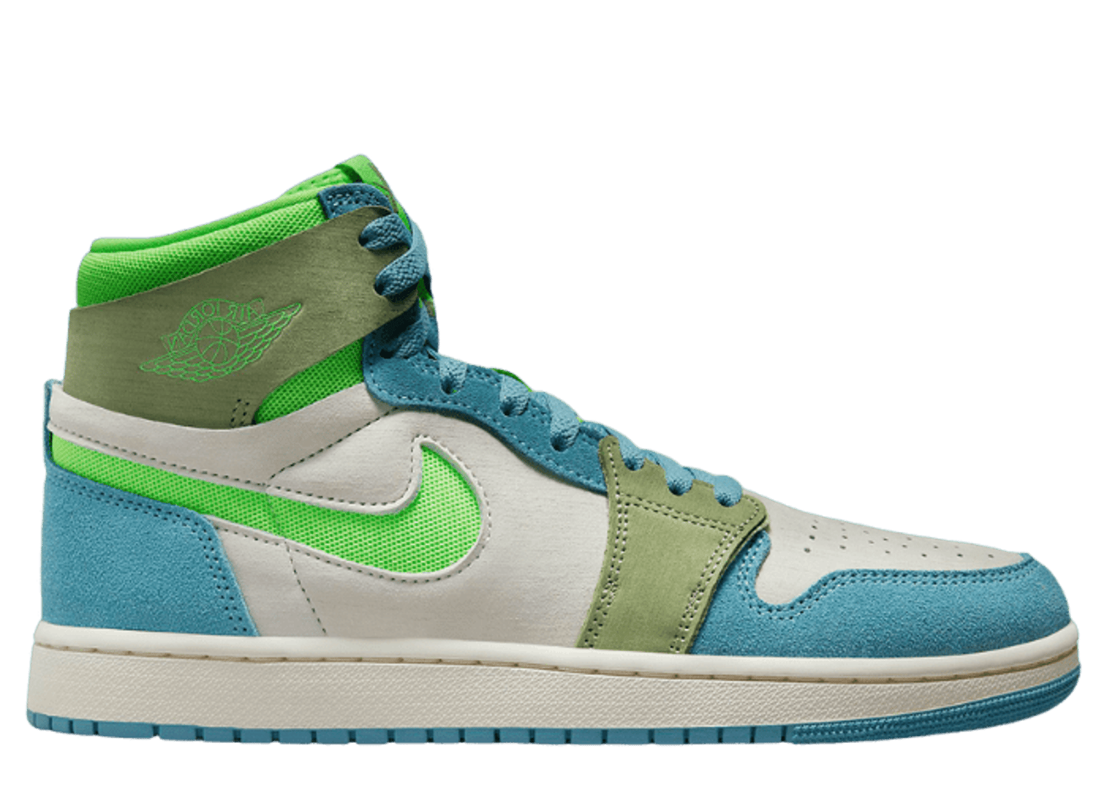 Air Jordan 1 High Zoom CMFT 2 University Blue Electric Green (W)