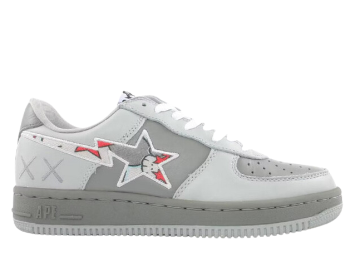 A Bathing Ape Bape Sta Low KAWS Gray Red