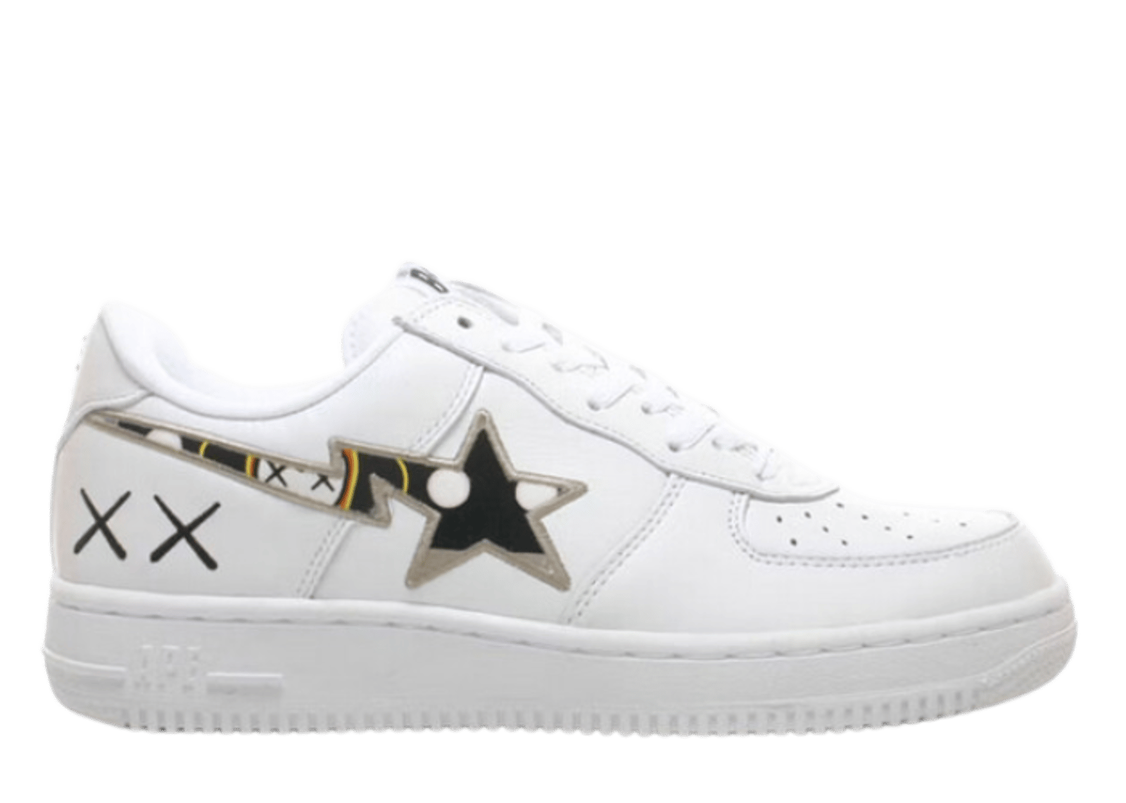 A Bathing Ape Bape Sta Low KAWS White Brown