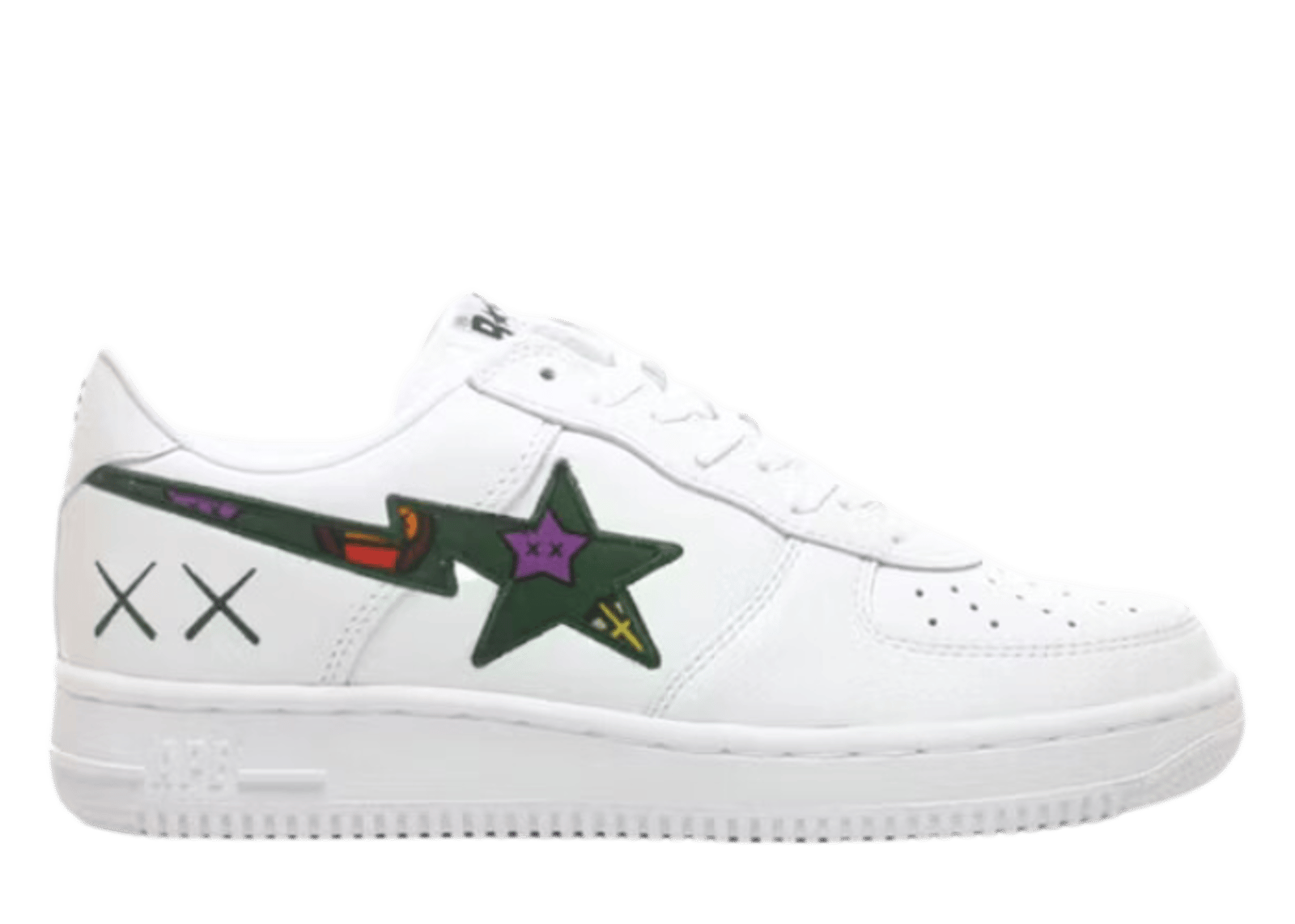 A Bathing Ape Bape Sta Low KAWS White Green