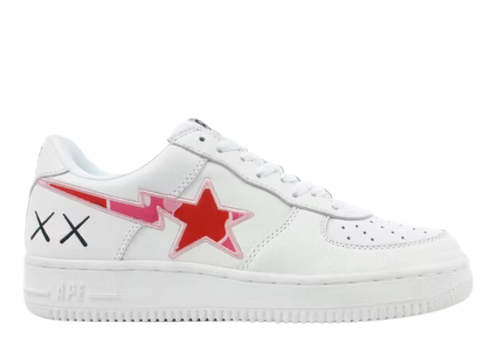 A Bathing Ape Bape Sta Low KAWS White Pink Camo