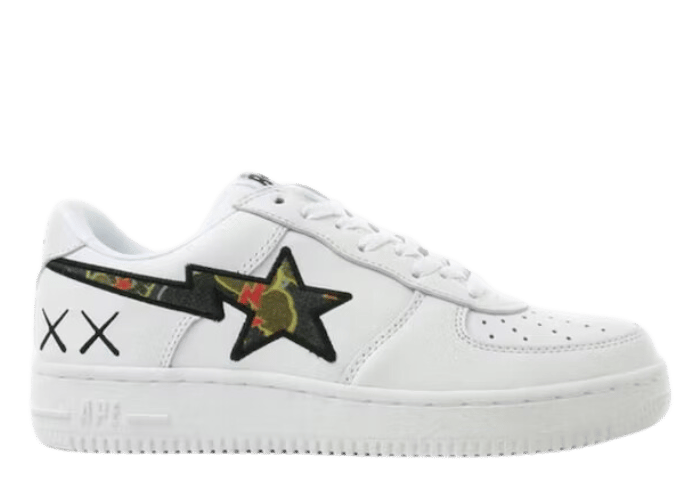 A Bathing Ape Bape Sta Low KAWS White Red Black