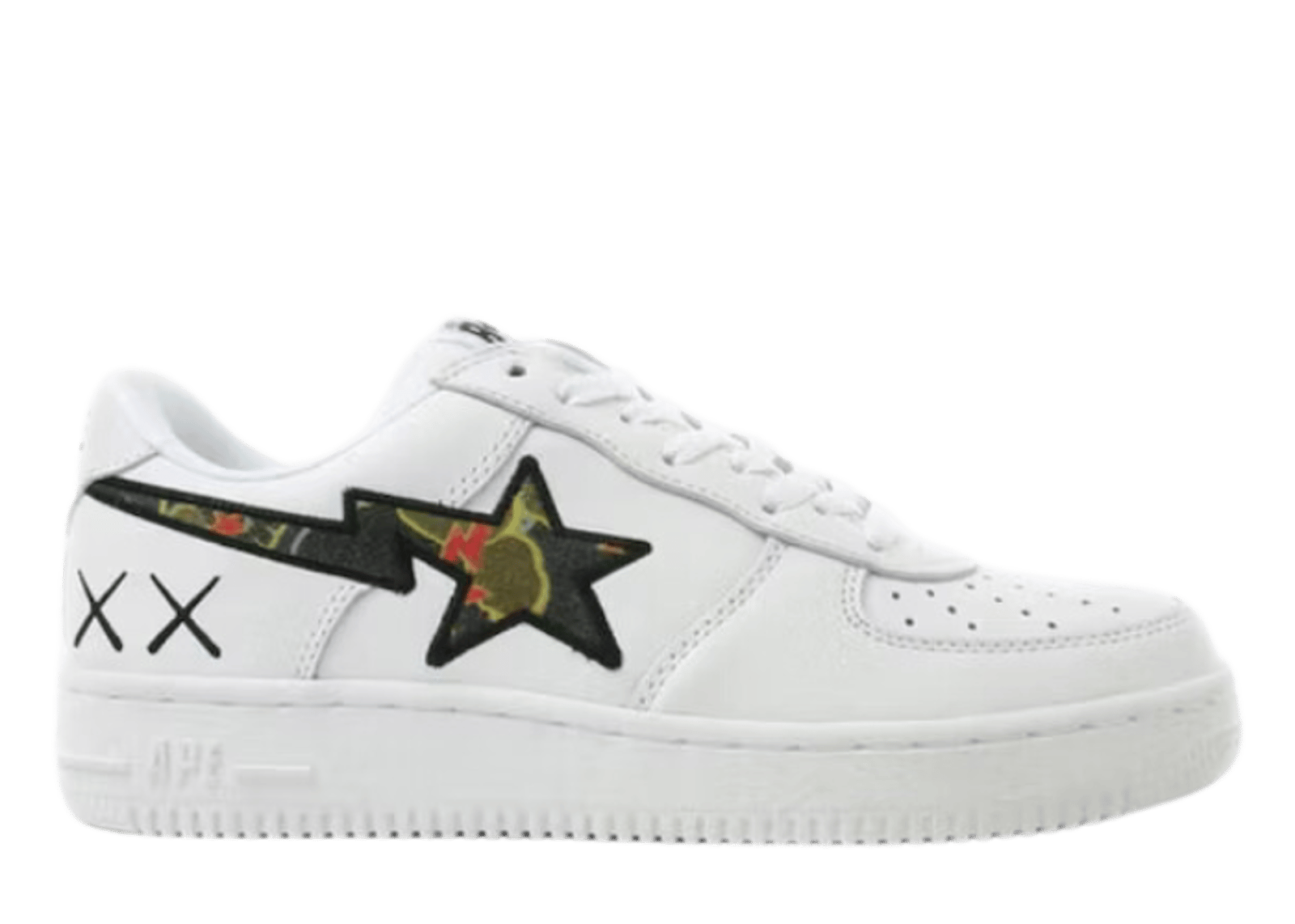 A Bathing Ape Bape Sta Low KAWS White Red Black