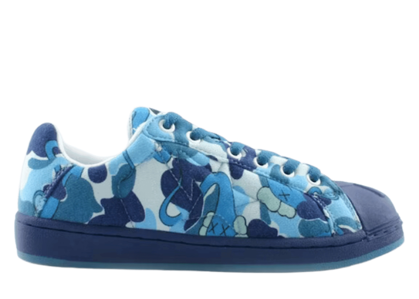 A Bathing Ape Skull Sta KAWS Blue Camo