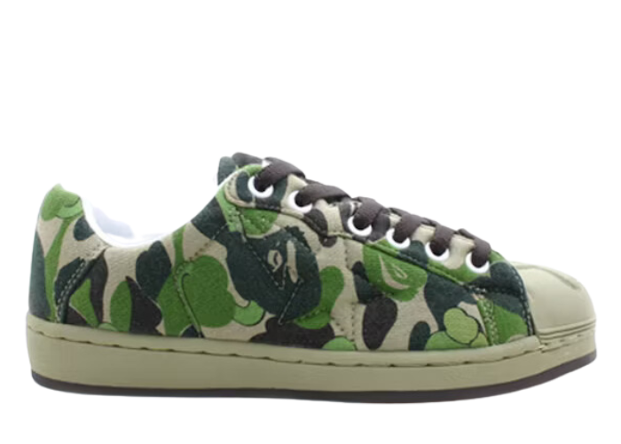 A Bathing Ape Skull Sta KAWS Green Camo