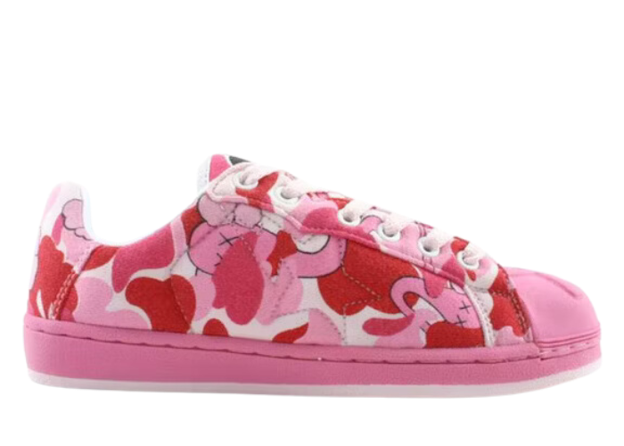 Pink Bape Kaws Logo Bape Pink Animal Kingdom Kaws Non Official