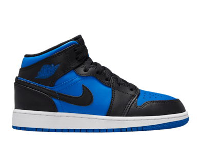 Air Jordan 1 Mid Black Royal Blue (GS)