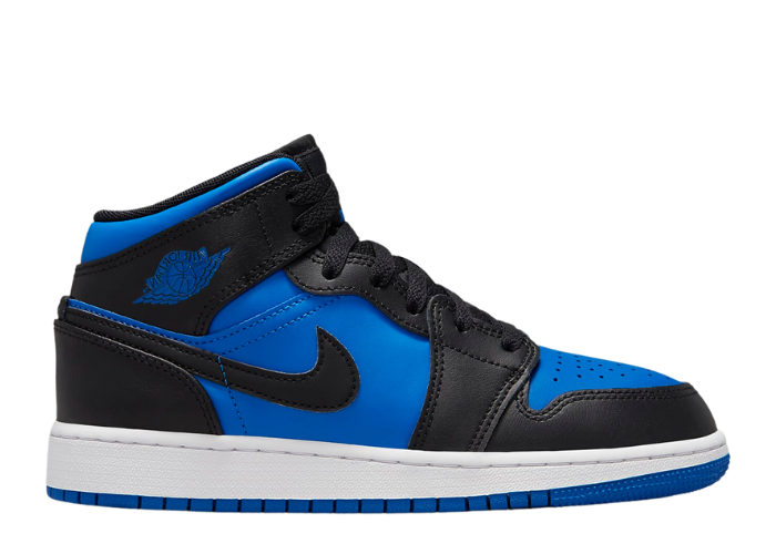 Air Jordan 1 Mid Black Royal Blue (GS)