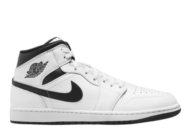 Air Jordan 1 Mid White Black