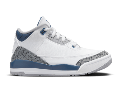 Air Jordan 3 Retro White Midnight Navy (PS)