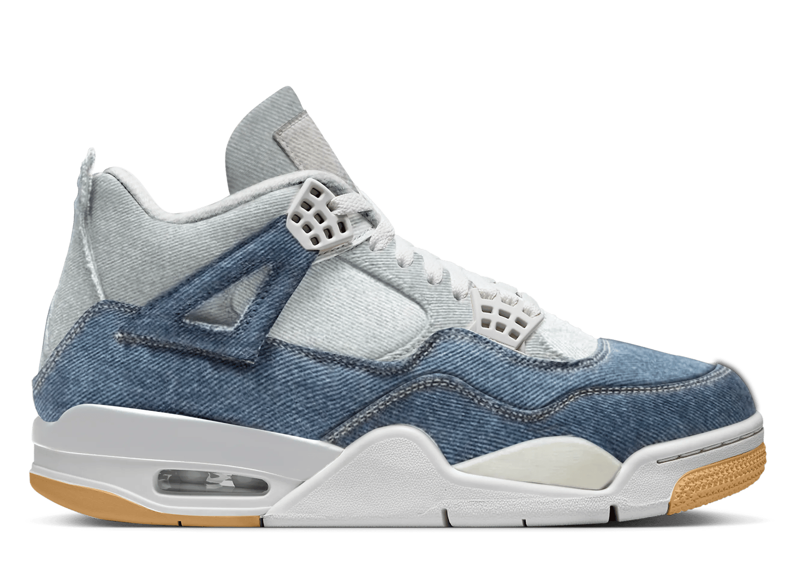 Air Jordan 4 Retro TEX Denim Sail Worn Blue (W)