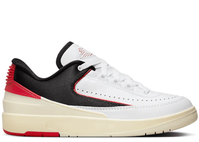 Air Jordan 2 Low Retro White University Red Black (W)