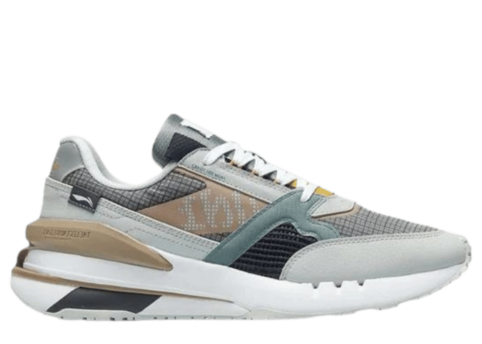 Li-Ning 001 Classic Grey Blue Brown