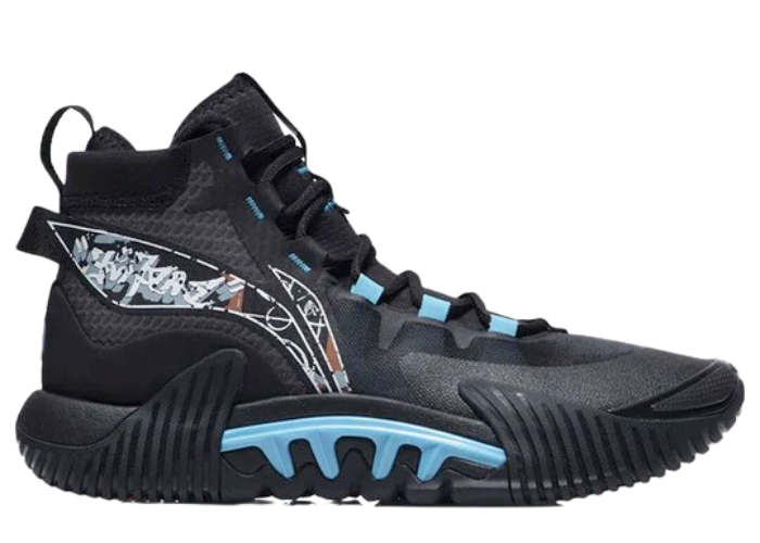 Shark abar019-24 cj McCollum preowned Li-Ning C.J. McCollum CJ-1 Mid Shark - ABAR019-24 Raffles  main image 2