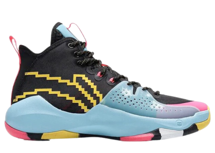 Li-Ning Combat High Black Blue Pink