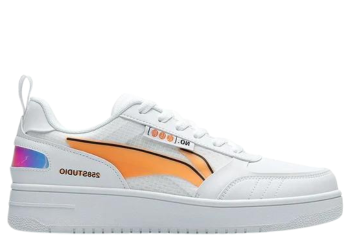 Li-Ning No.258 Classic Leisure Low White Orange