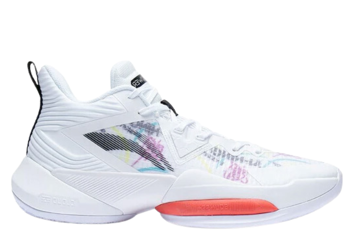 Li-Ning Power 8 Mid White Red Black