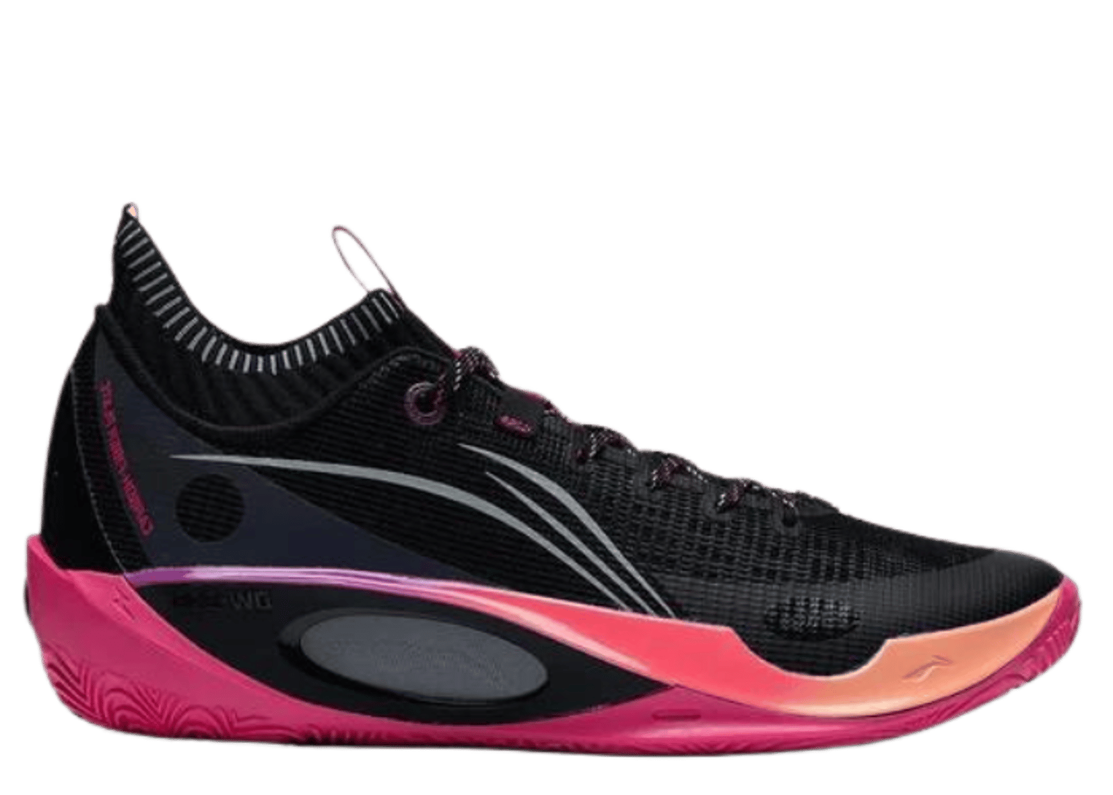 Li-Ning Wade 808 Ultra Black Pink Orange