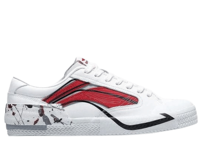 Li-Ning Weiwu Paris Fashion Week Vintage Shoes White Red (W)