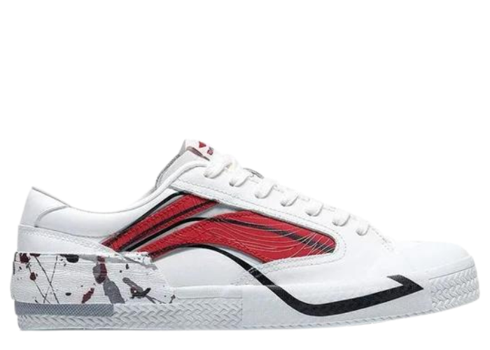 Li-Ning Weiwu Paris Fashion Week Vintage Shoes White Red (W)