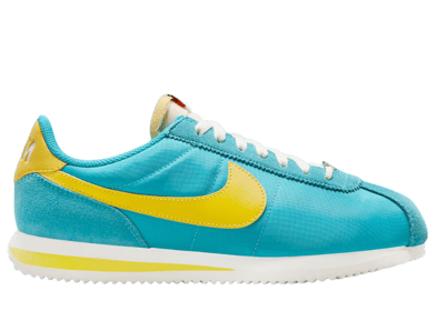 Nike Cortez Nylon Bleached Aqua Vivid Sulfur