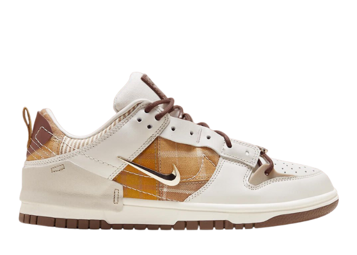 nike dunk low disrupt trainer in off white and beige