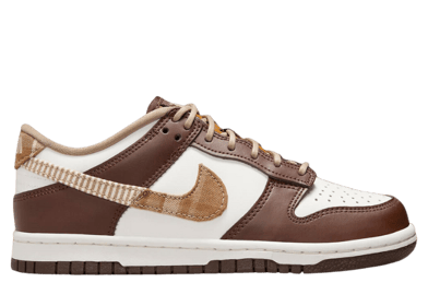 Nike Dunk Low Leather Plaid Brown (GS)