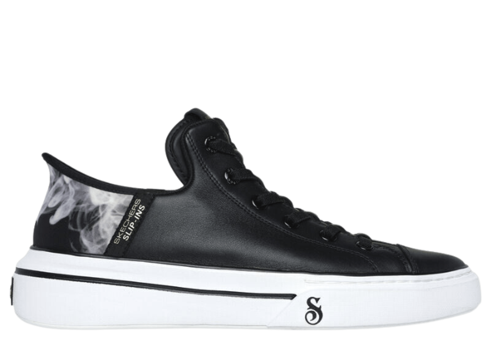 Skechers Premium Leather Slip-ins Snoop One OG Black White