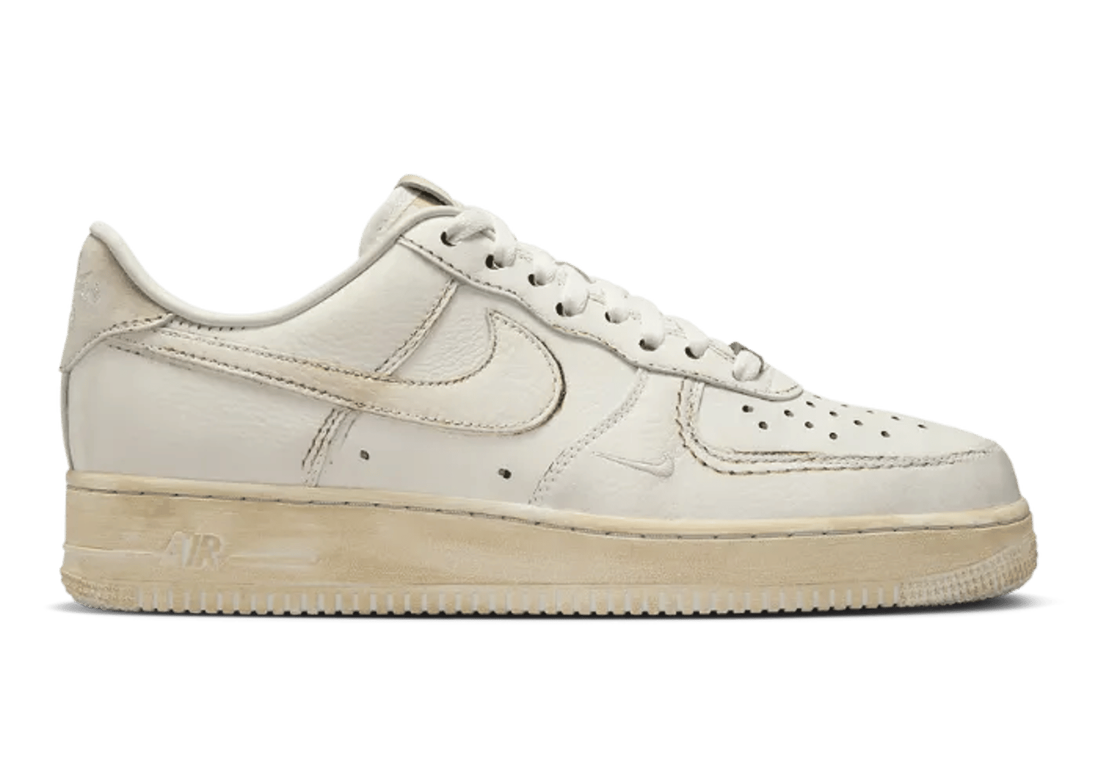 Nike Air Force 1 Low .SWOOSH Dirty Triple White