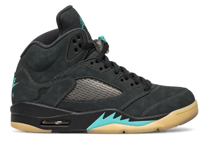 Air Jordan 5 Retro OG SoleFly Black Aurora Green