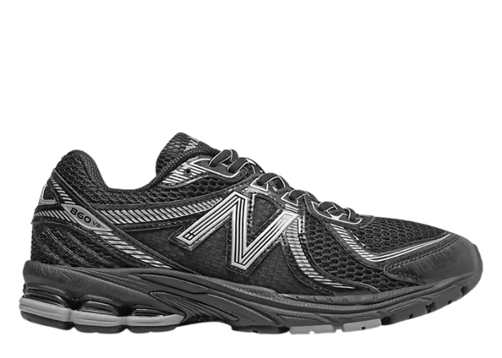 New Balance 860v2 Black Metallic Silver
