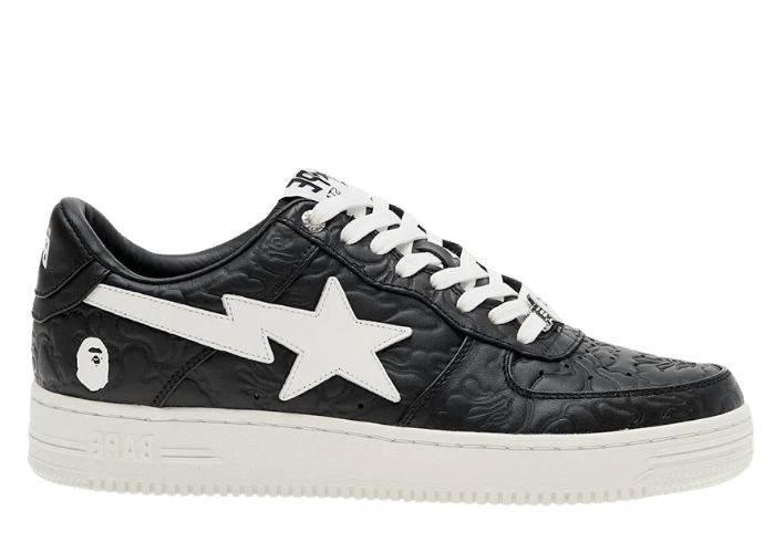 A Bathing Ape Bape STA Low 3 Line Camo Black