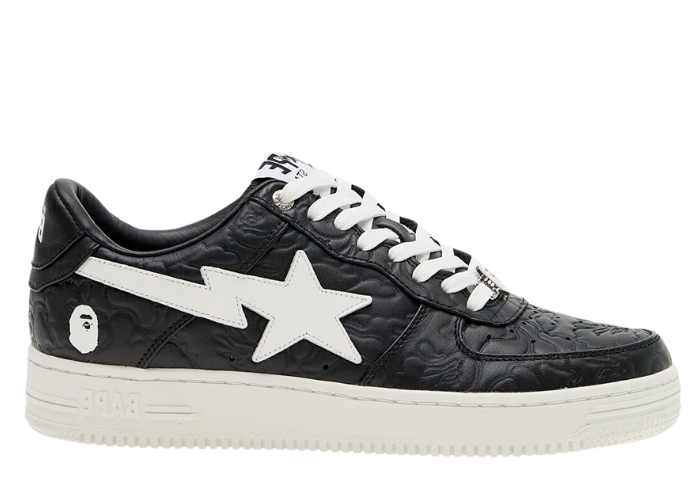 A Bathing Ape Bape STA Low 3 Line Camo Black