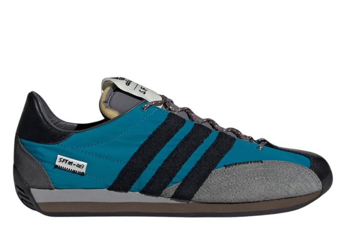 adidas gazelle silver green womens Adidas x Kith Men's Classics Program Country White / Collegiate Blue / Gold  Low Top Sneakers main image 0