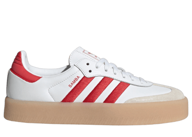 adidas Sambae White Better Scarlet