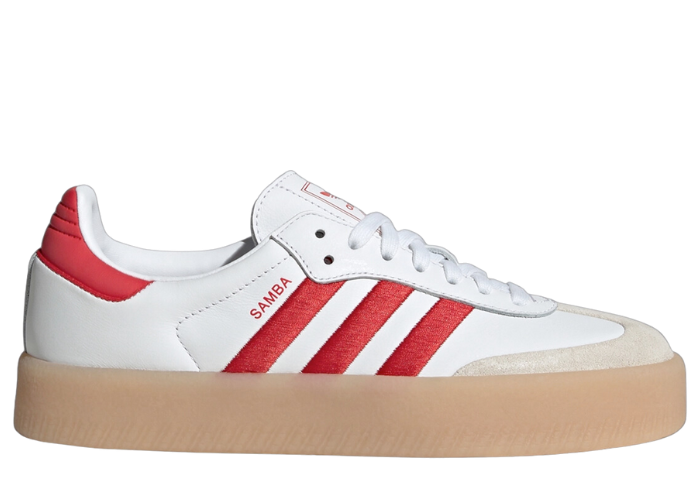 adidas Sambae White Better Scarlet