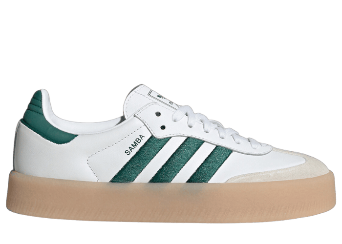 adidas Sambae White Collegiate Green
