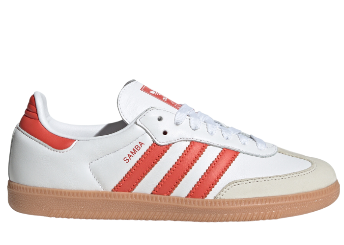 adidas Samba Cloud White Solar Red