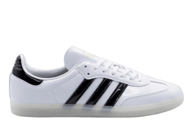 adidas Samba Patent Leather Jason Dill White Black Gold