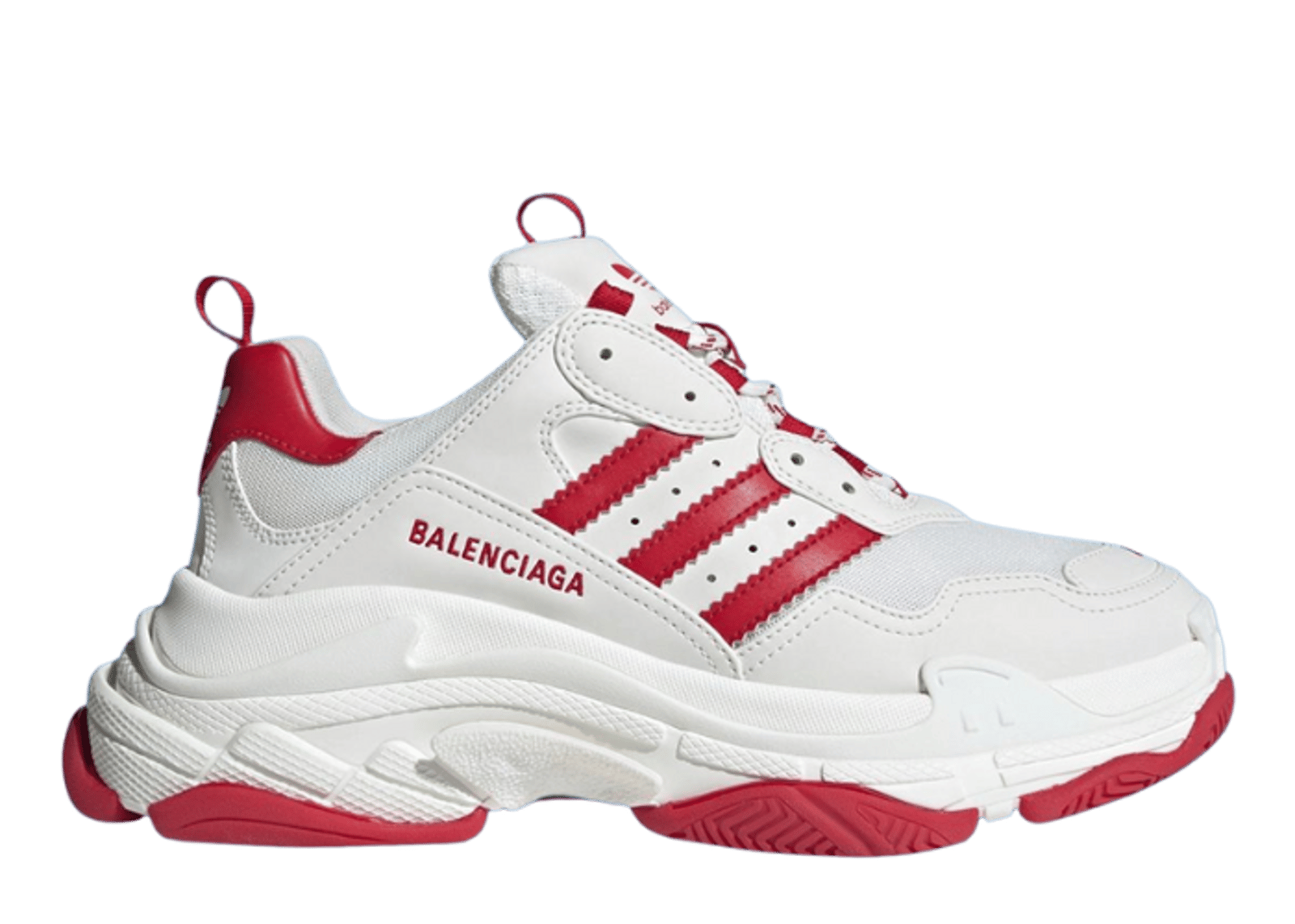 adidas Triple S Balenciaga White Red