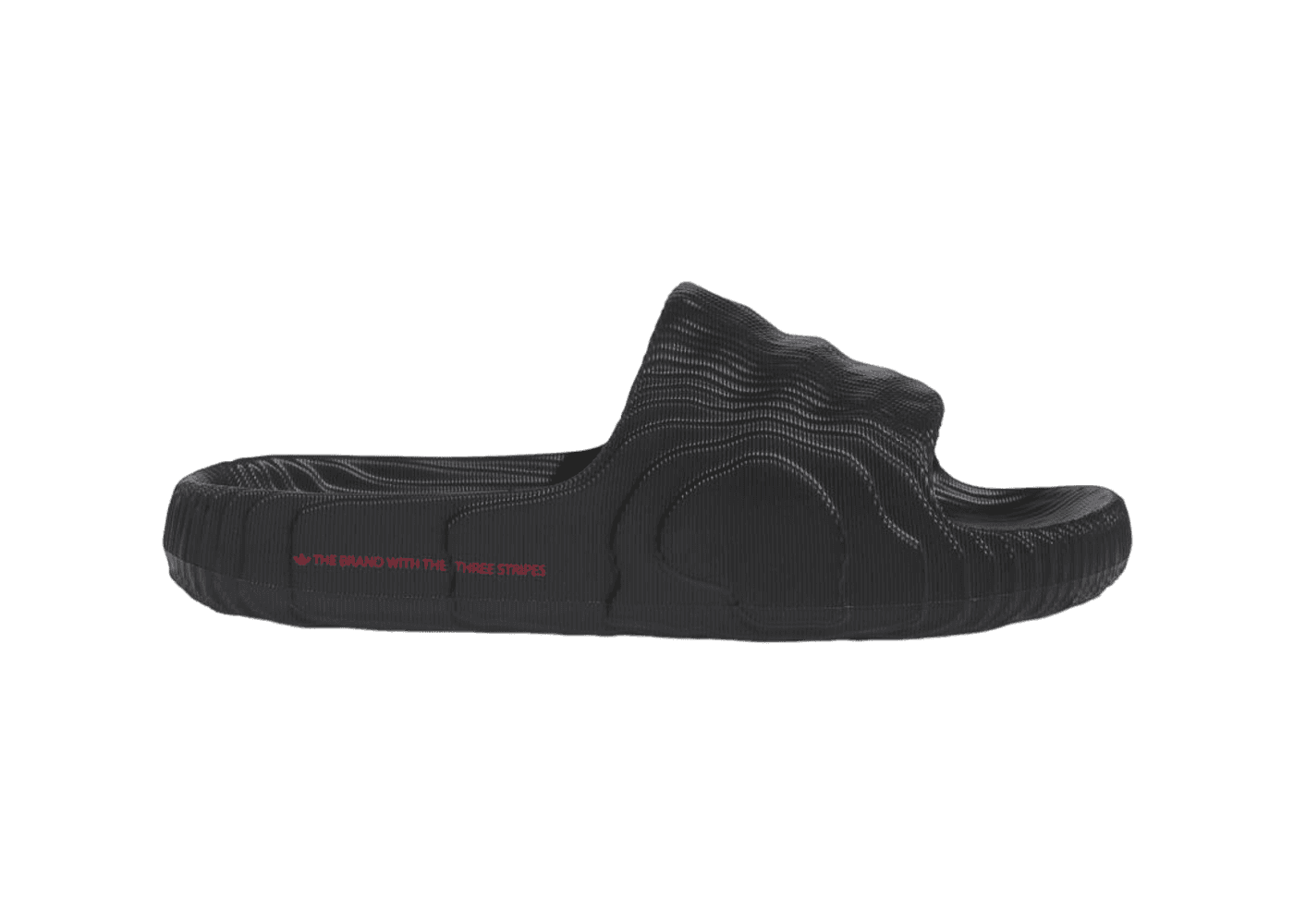 ADIDAS ADILETTE 22 SOLAR RED CORE BLACK 3D PRINTED SLIDES SIZE 9 adidas Adilette 22 Slides Carbon - GX6949 - US main image 3