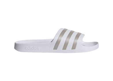 adidas Adilette Aqua Slides 'White Platinum Metallic'