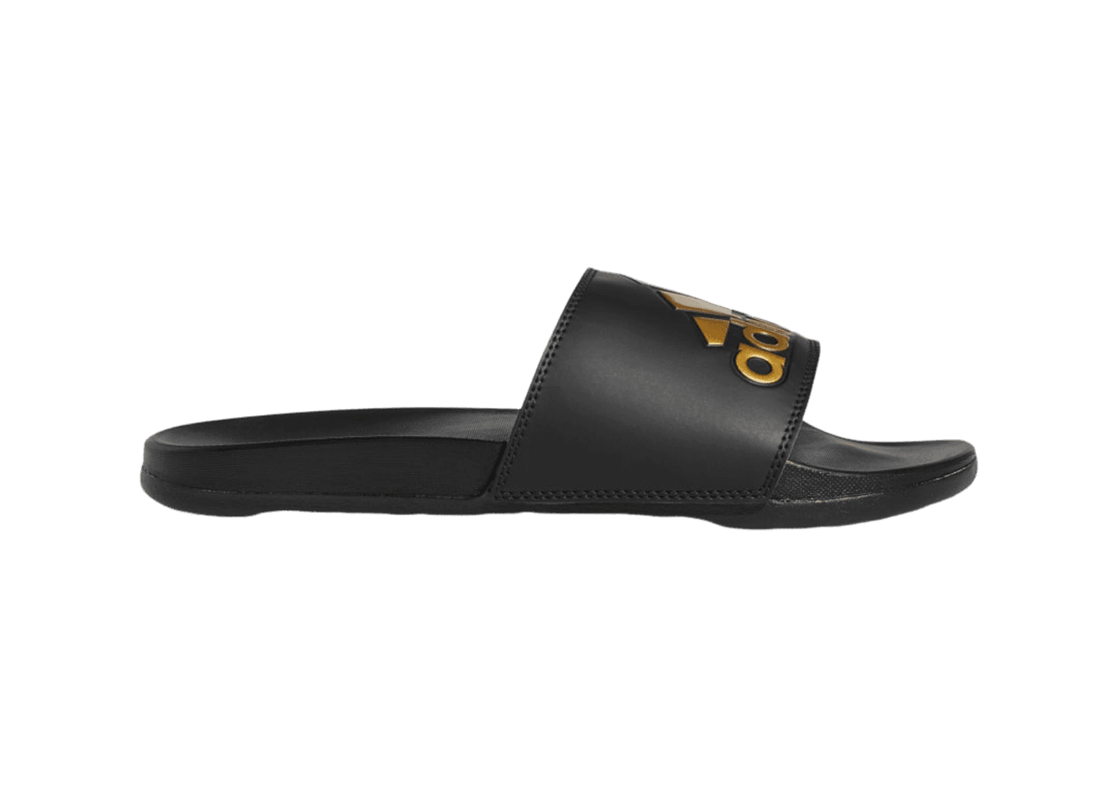 adidas Adilette Comfort Slide 'Black Gold Metallic'