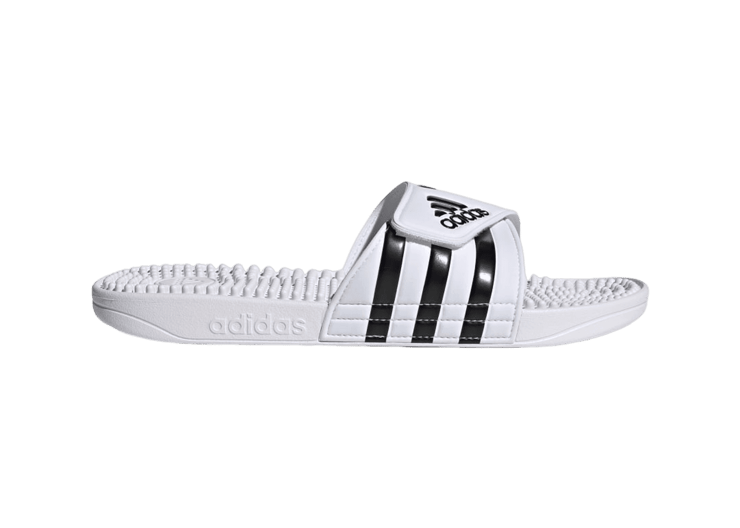 adidas Adissage Slides 'White Black'