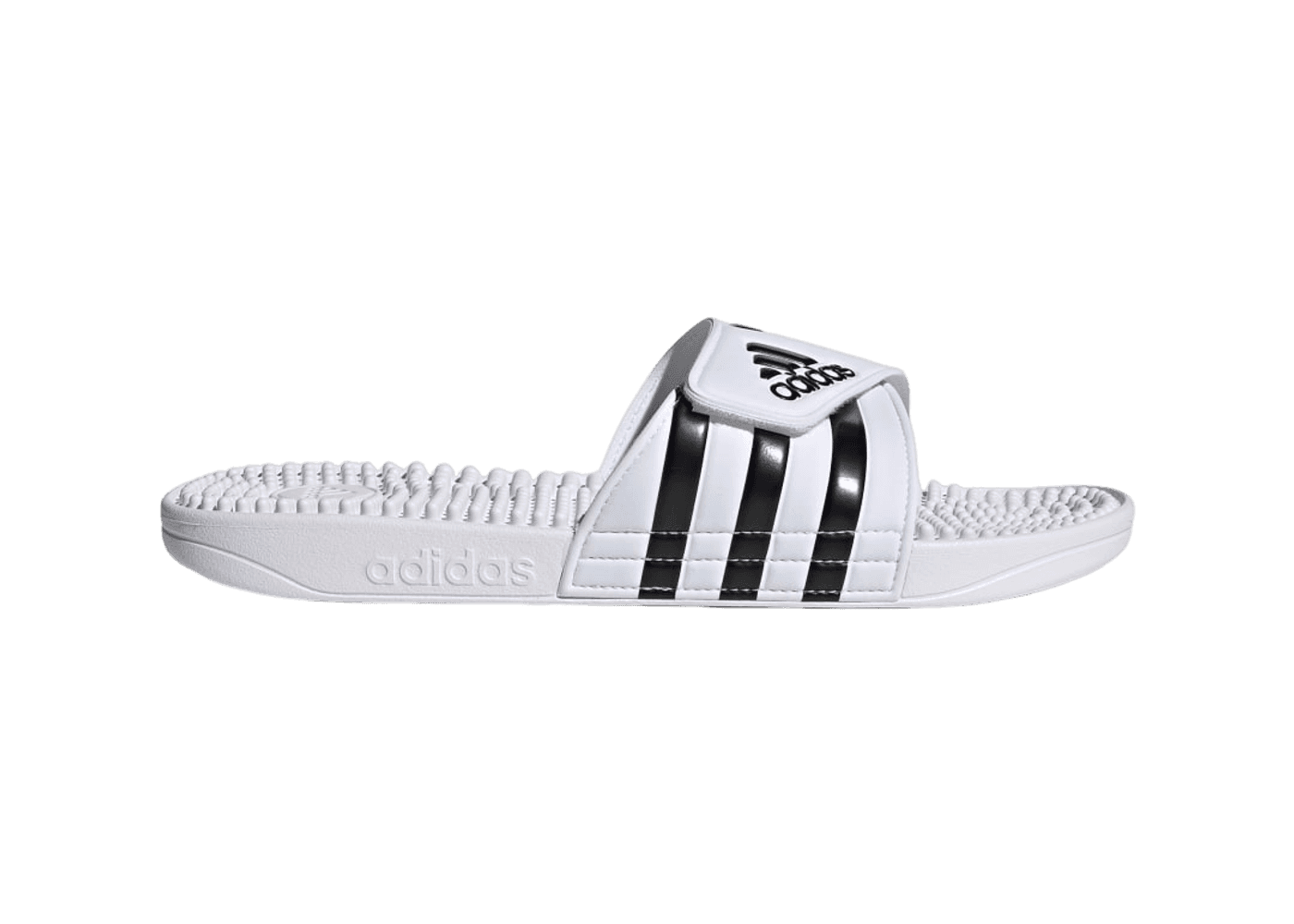 adidas Adissage Slides 'White Black'