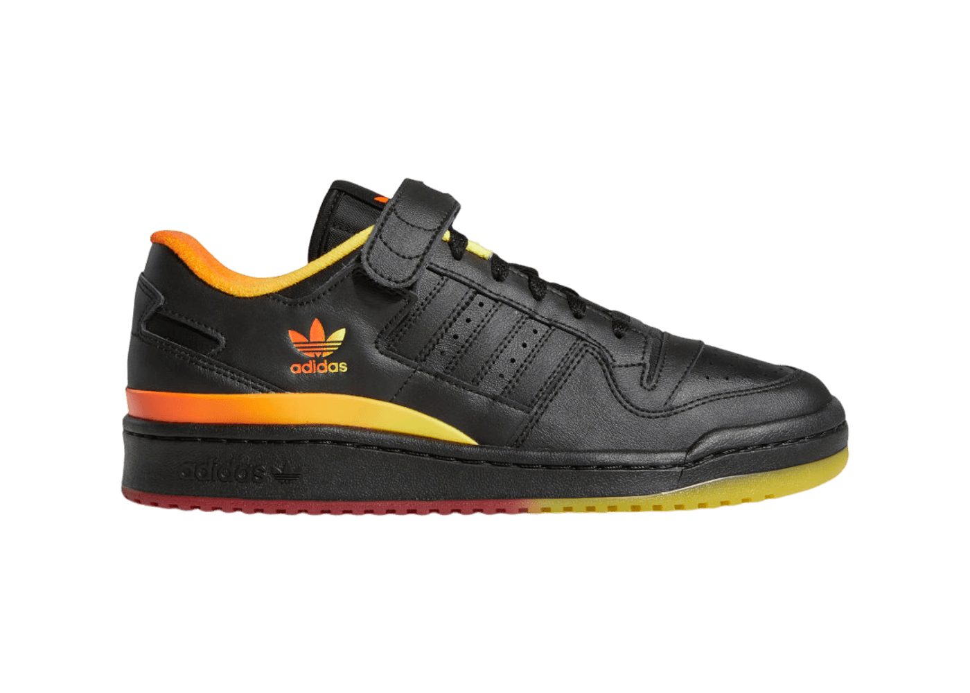 adidas Forum Low 'Black Orange Yellow Gradient'